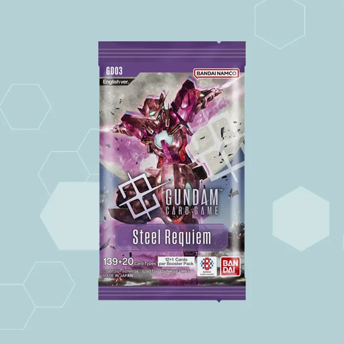 Gundam - GD03 - Steel Requiem - Booster Pack – The Dragoncard Gundam - GD03 - Steel Requiem - Booster Pack – The Dragoncard