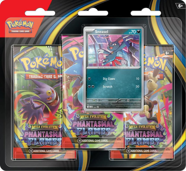 Pokemon Phantasmal Flames 3-Pack Blister - Sneasel Edition