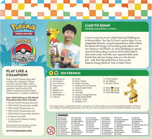 Pokemon - World Championship 2025 Deck - Joltdengo