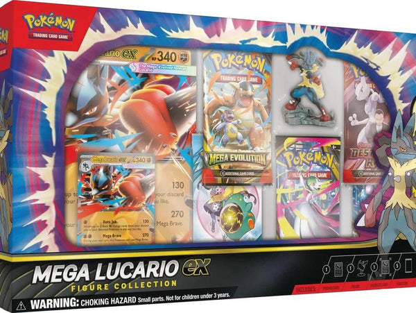 -Slightly Damaged - Pokemon Mega Lucario EX Figure Collection