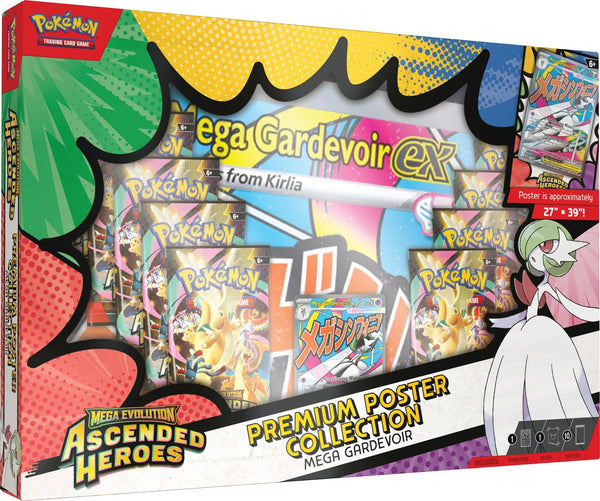 Pokemon Ascended Heroes Mega Gardevoir Ex Premium Poster Collection