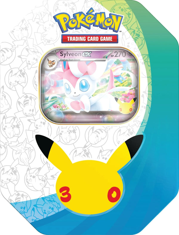 Pokemon 30th Celebration Sylveon EX Tin