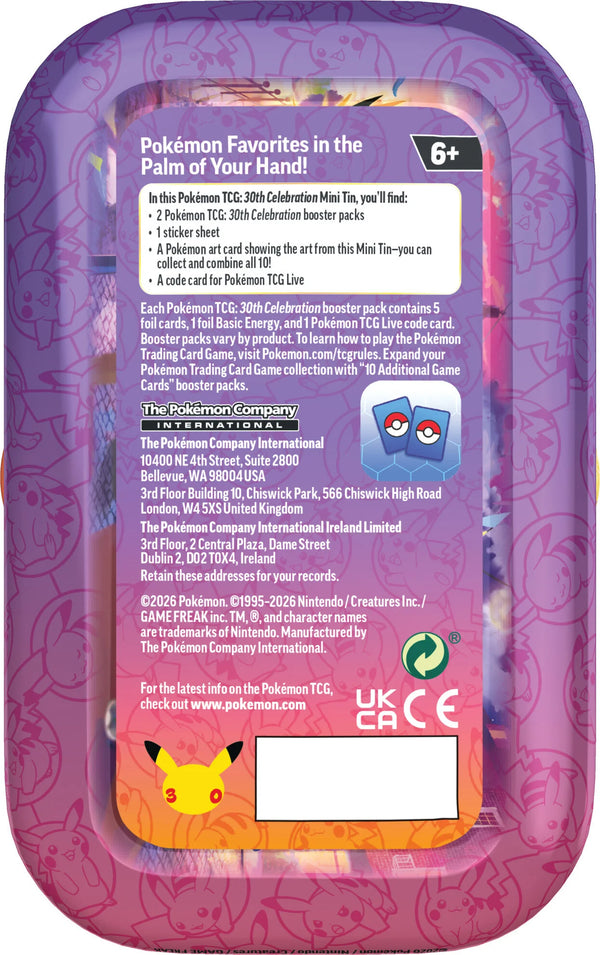 Pokemon 30th Celebration Mini Tin - Zapdos & Hisuian Zorua