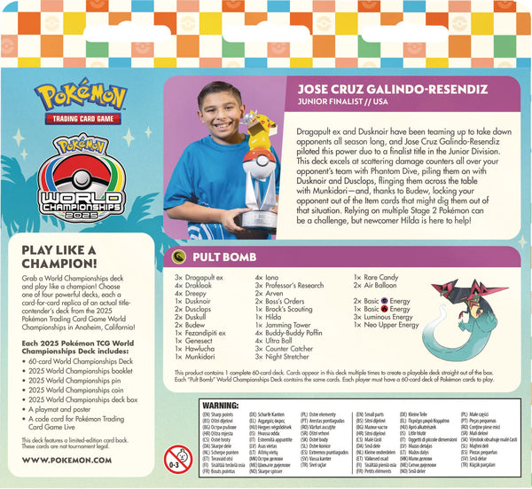 Pokemon - World Championship 2025 Deck - Pult Bomb