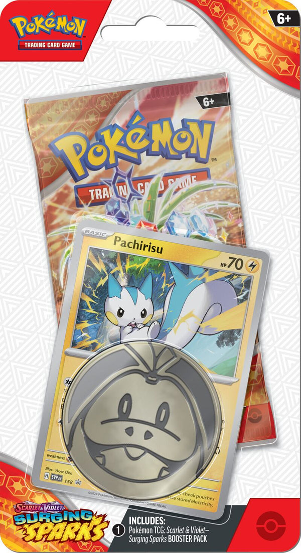 Pokemon Surging Sparks Checklane Blister - Pachirisu Edition