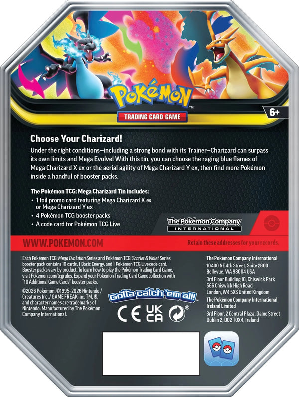 Pokemon Mega Charizard Y Tin