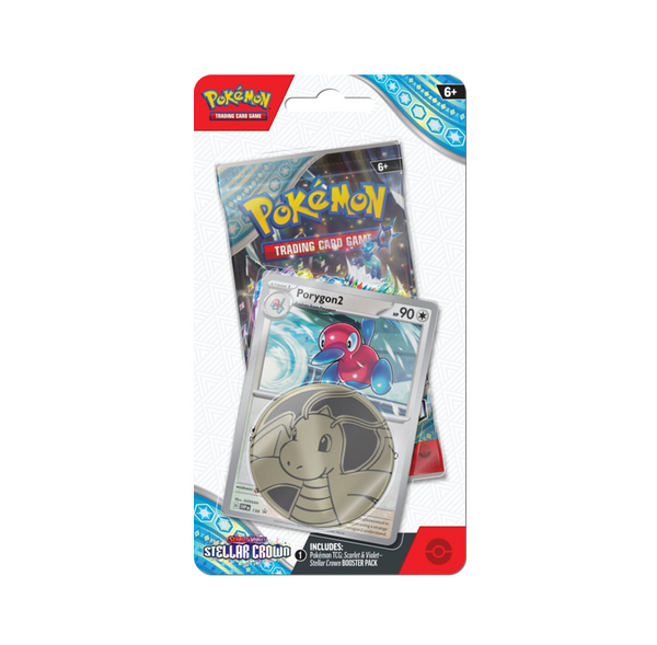 Pokemon Stellar Crown Checklane Blister - Porygon 2 Edition